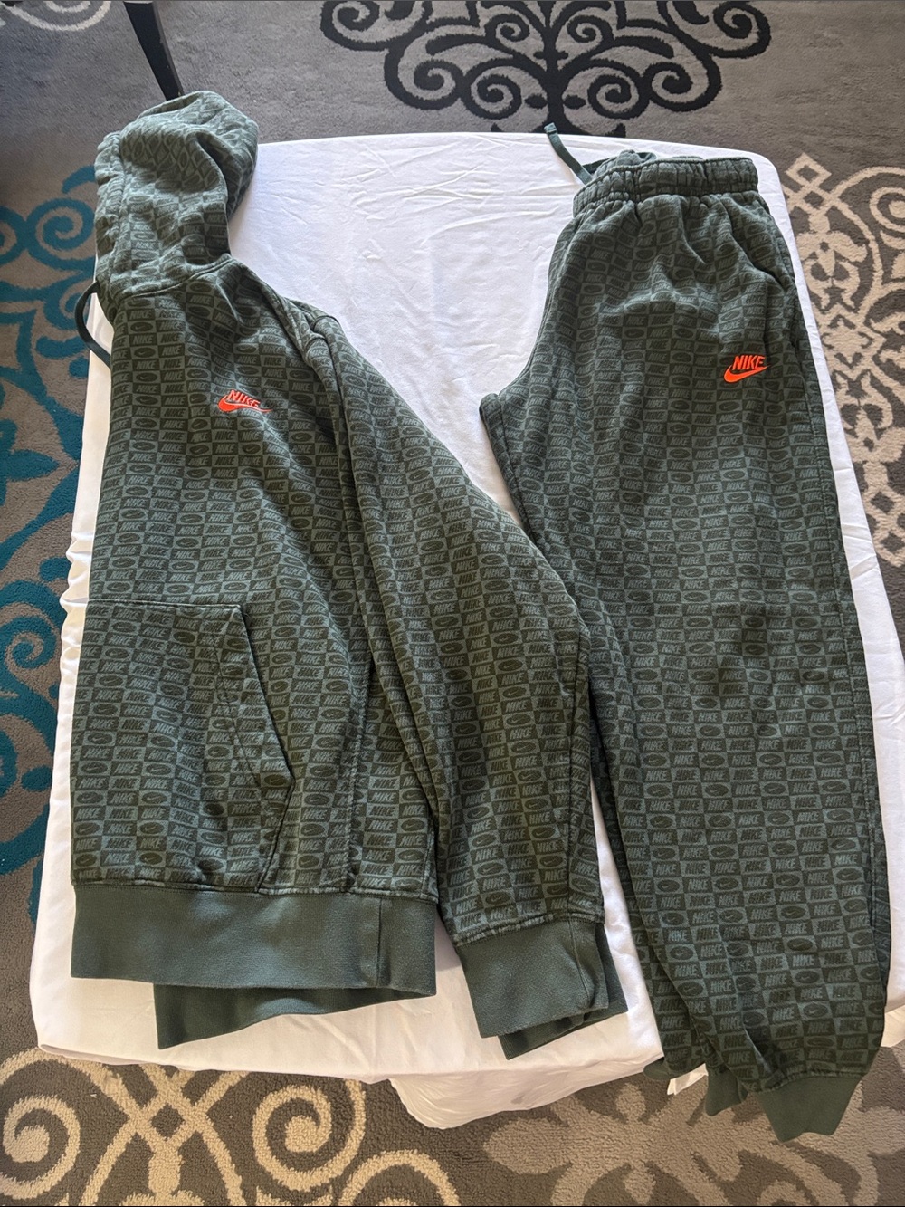 Nike Olive Green hoodie and Joggers